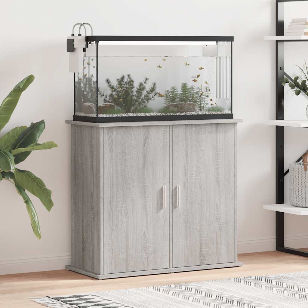 Akvaariumi alus, hall Sonoma tamm, 81 x 36 x 73 cm, tehispuit
