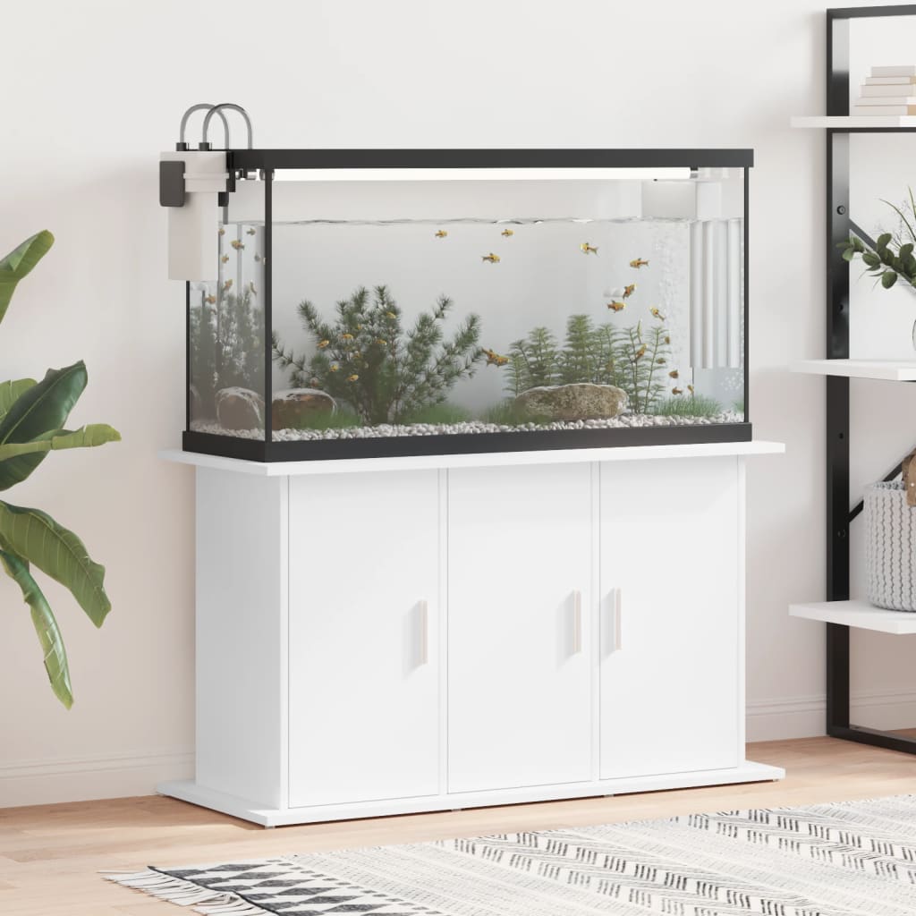Akvaariumi alus, valge, 101 x 41 x 58 cm, tehispuit