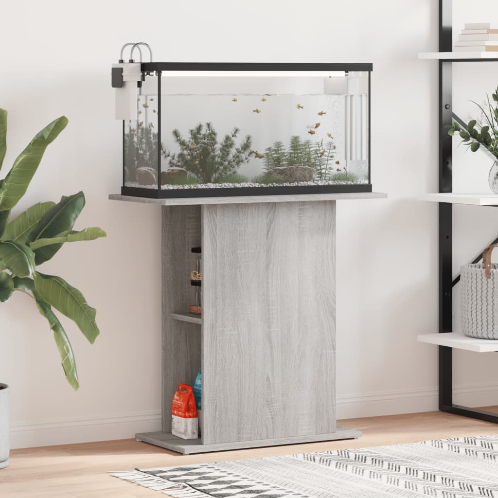 Akvaariumi alus, hall Sonoma tamm, 75x36x72,5 cm, tehispuit