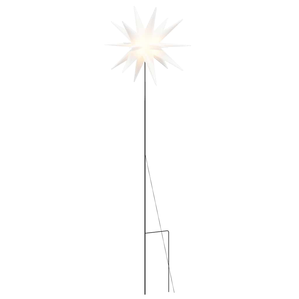 LED-jõulutuli maavaiaga, kokkupandav, valge, 57 cm