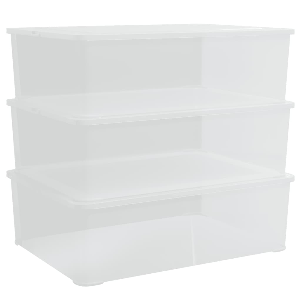 Plastist hoiukastid 3 tk, 25 l, virnastatavad