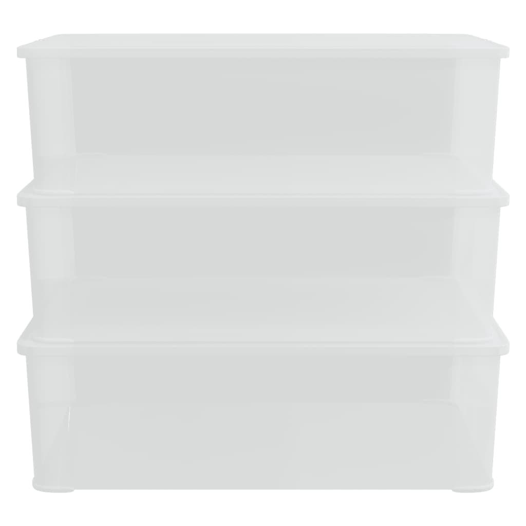 Plastist hoiukastid 3 tk, 25 l, virnastatavad