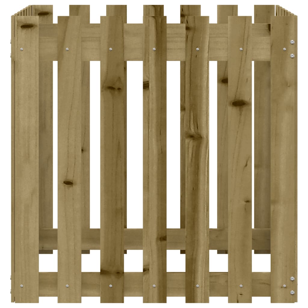 Aia disainiga taimekast, 70 x 70 x 70 cm, immutatud männipuit