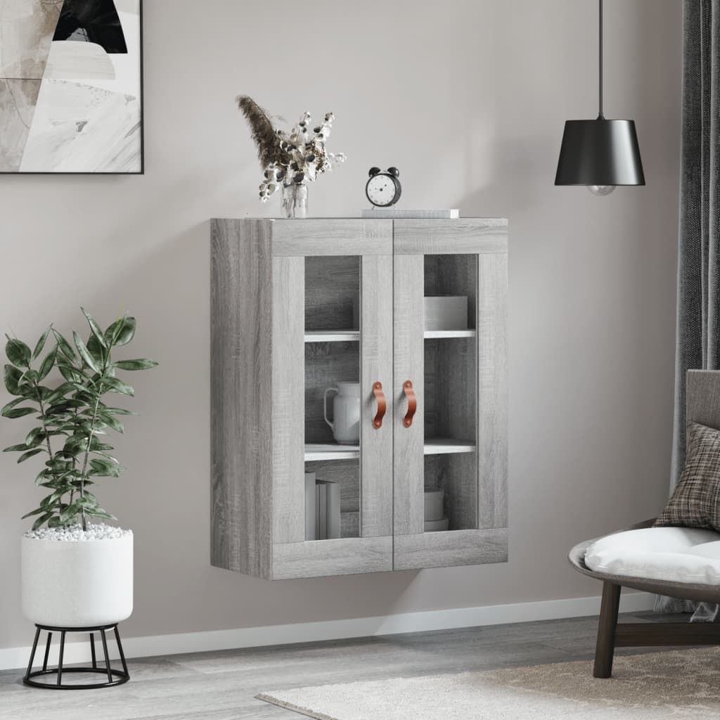 Seinakapp, hall Sonoma tamm, 69,5 x 34 x 90 cm