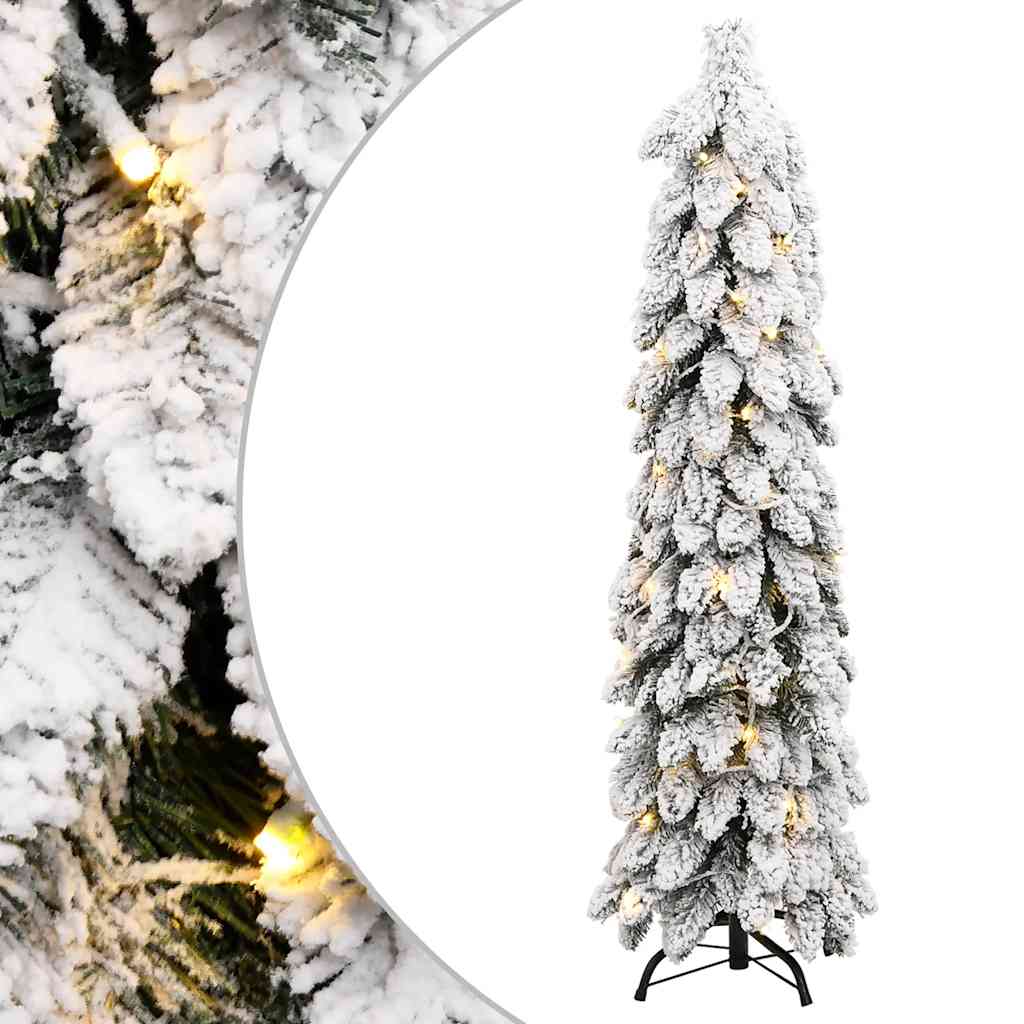 Kunstkuusk 80 LEDi ja lumiste okstega, 150 cm