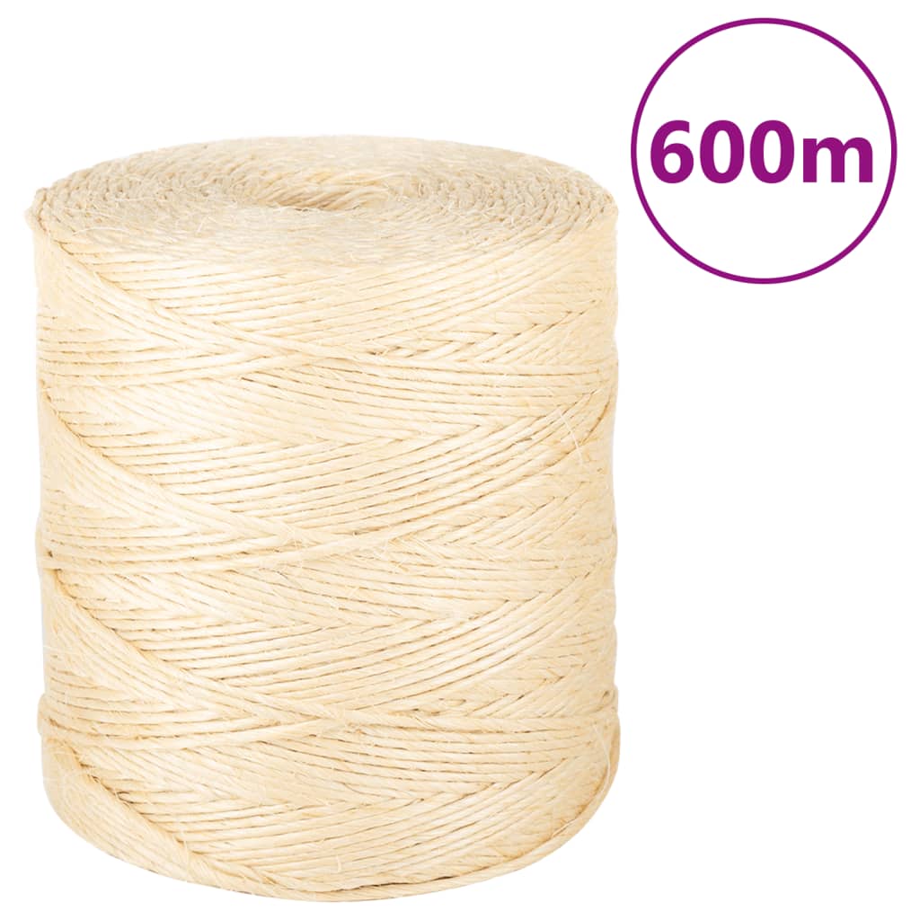 Nöör, 100% sisal 2 mm, 600 m