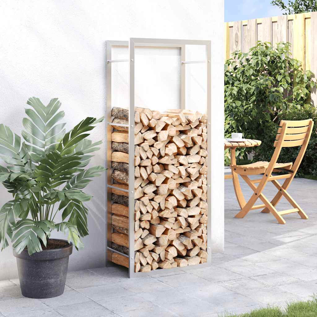 Küttepuude rest, 50x28x132 cm, roostevaba teras
