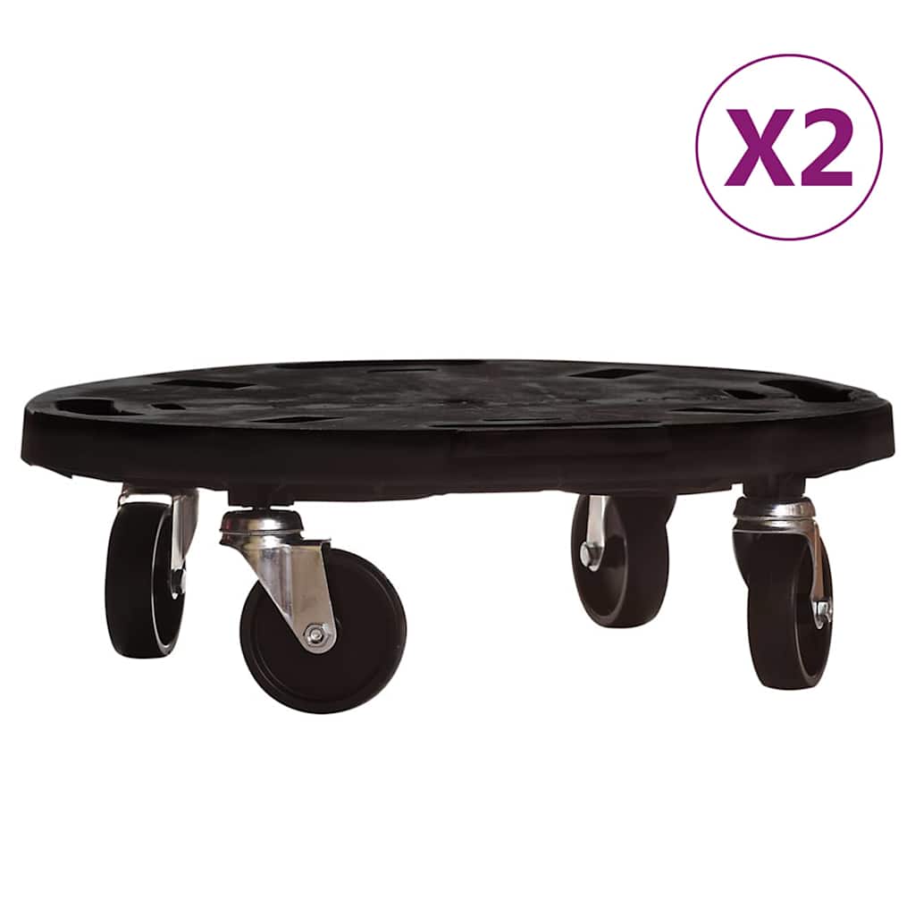 Ratastel taimekärud, läbimõõt 40 cm, must, 275 kg