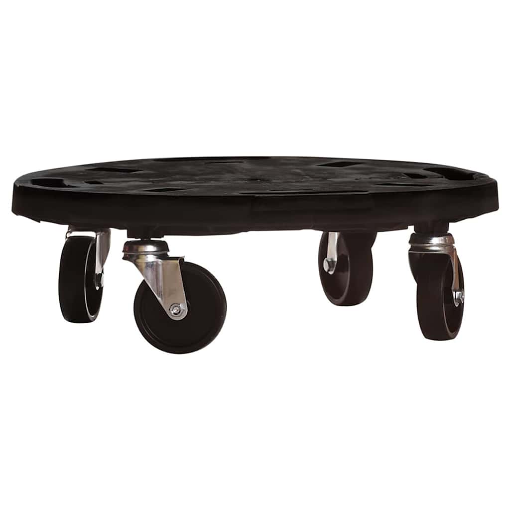 Ratastel taimekärud, 5 tk, läbimõõt 40 cm, must, 275 kg
