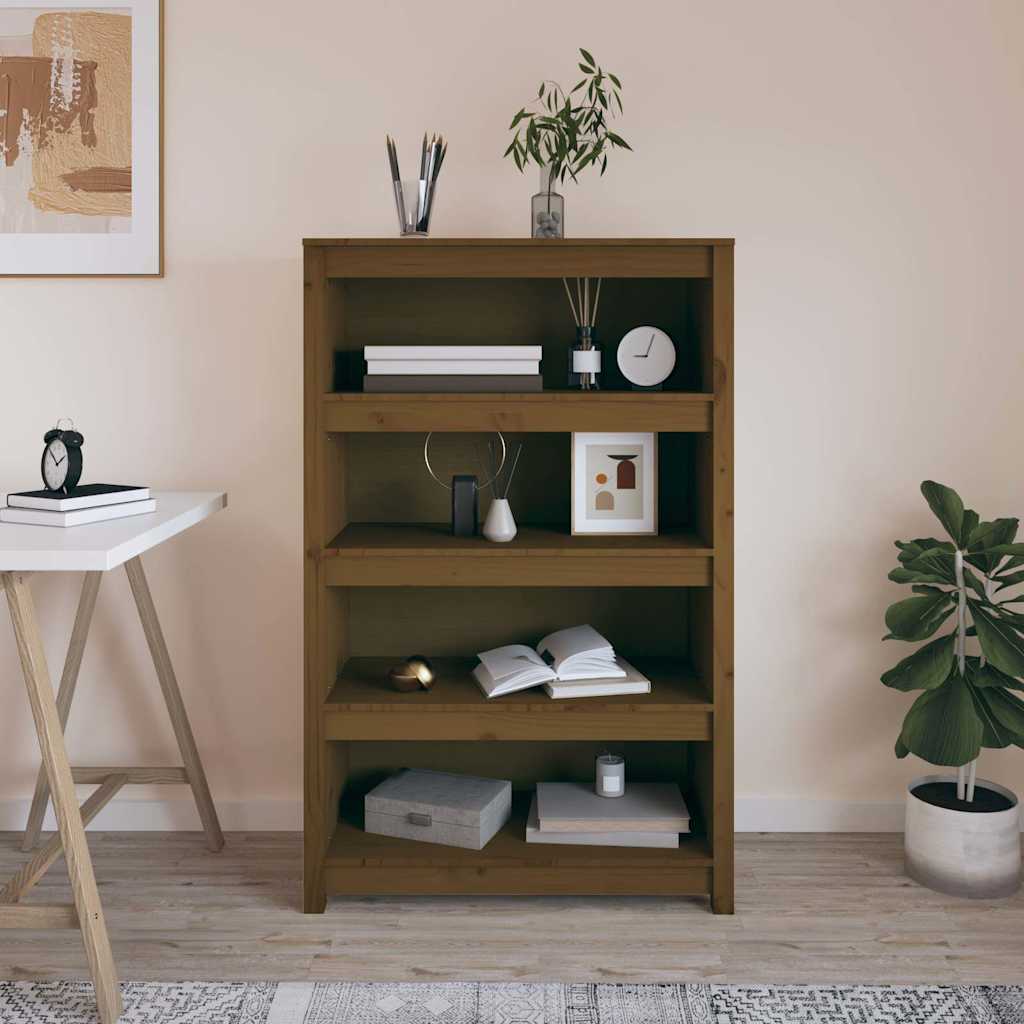 Raamatukapp, meekarva, 80x35x126 cm, täismännipuit
