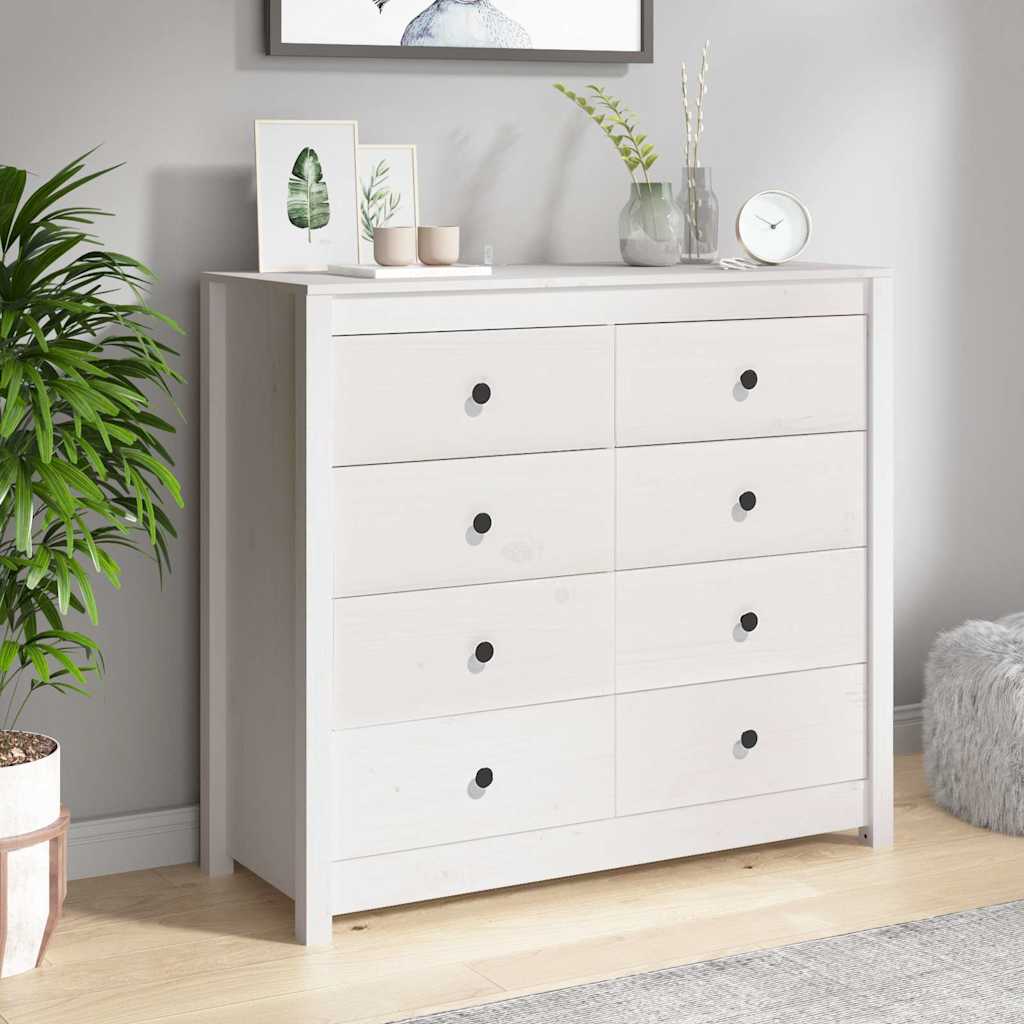 Lisakapp, valge, 100 x 40 x 90 cm, männipuit