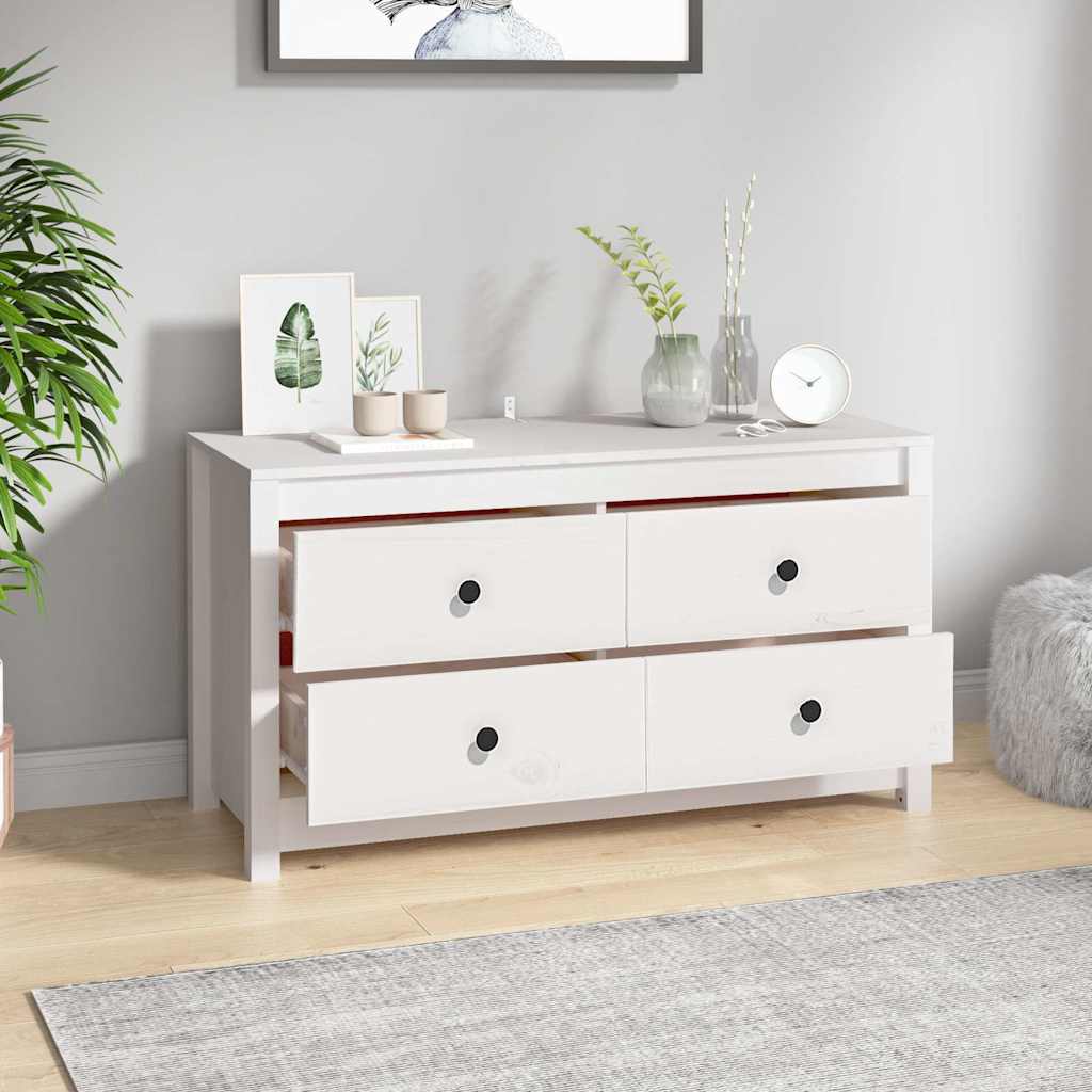 Lisakapp, valge, 100x40x54 cm, männipuit