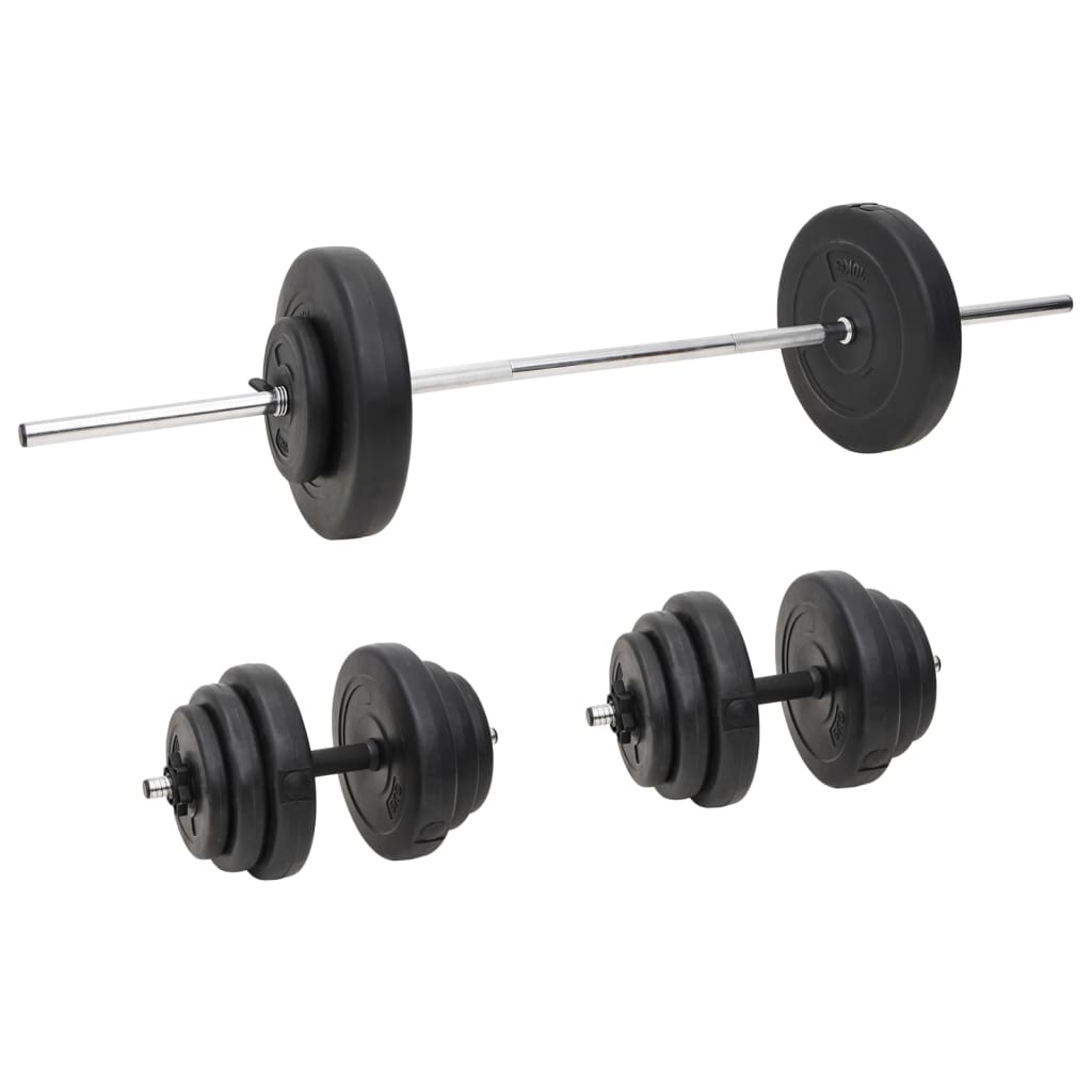 Kangi ja hantlite komplekt ketastega, 60 kg