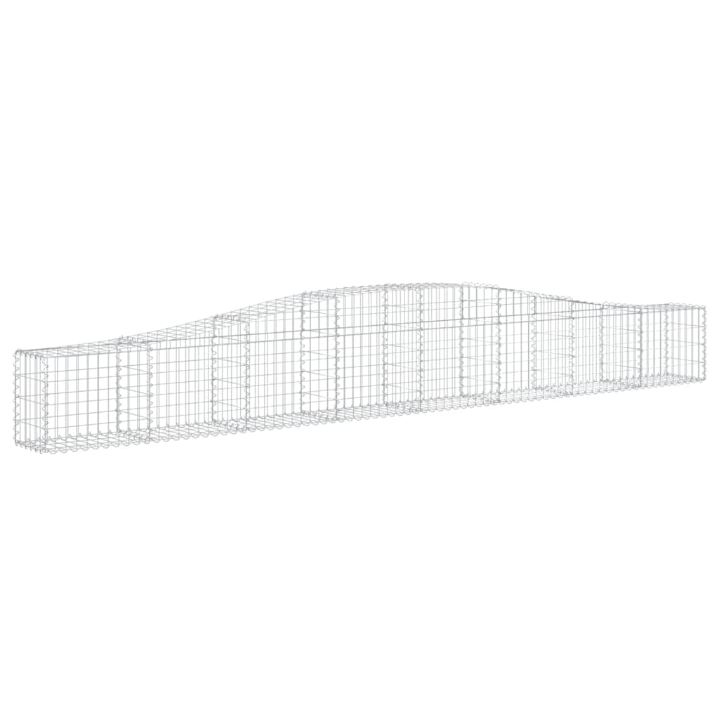Kaarekujulised gabioonkorvid 2 tk, 400x30x40/60 cm, raud