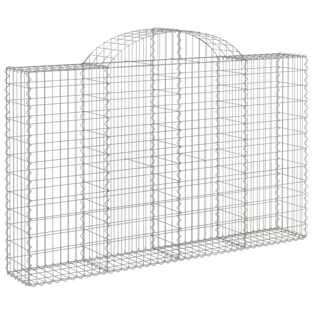 Kaarekujulised gabioonkorvid 2 tk, 200x30x120/140 cm, raud