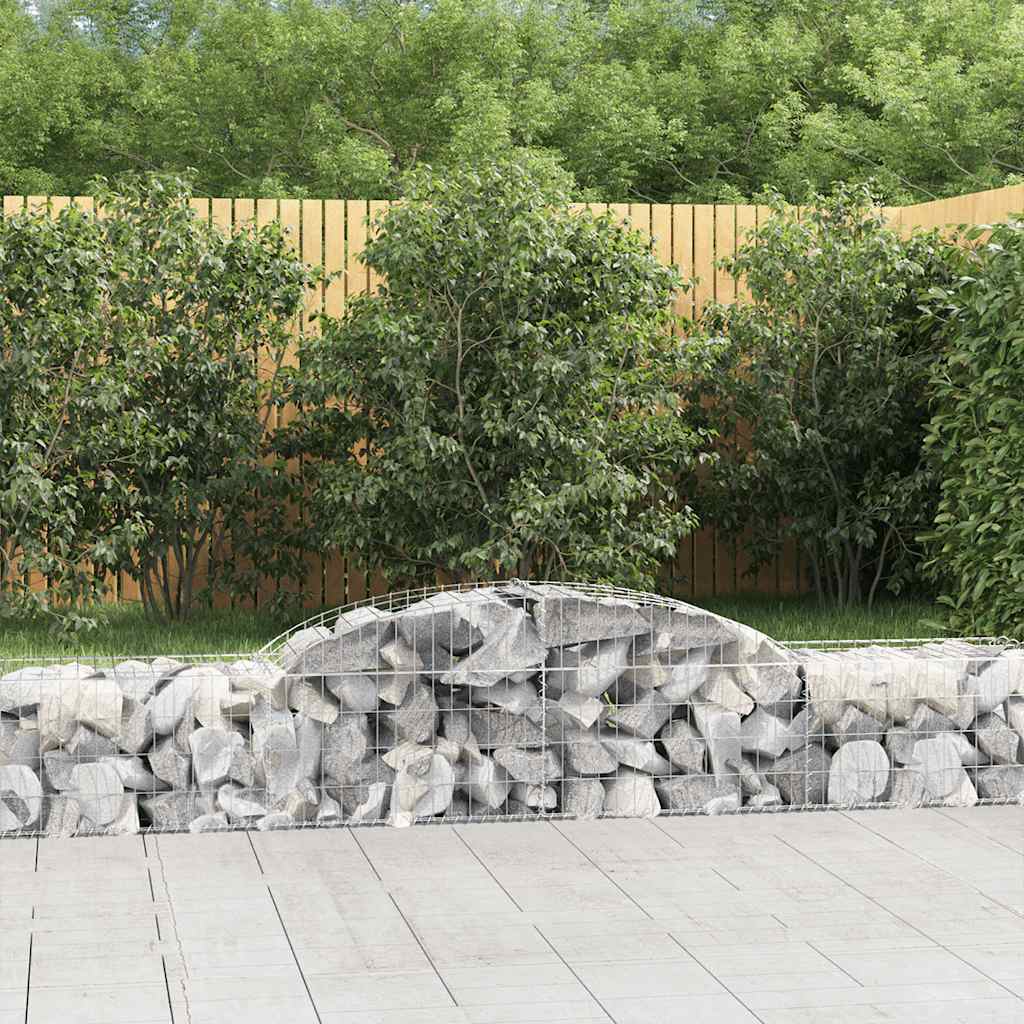 Kaarekujulised gabioonkorvid 2 tk, 300 x 50 x 40/60 cm, raud