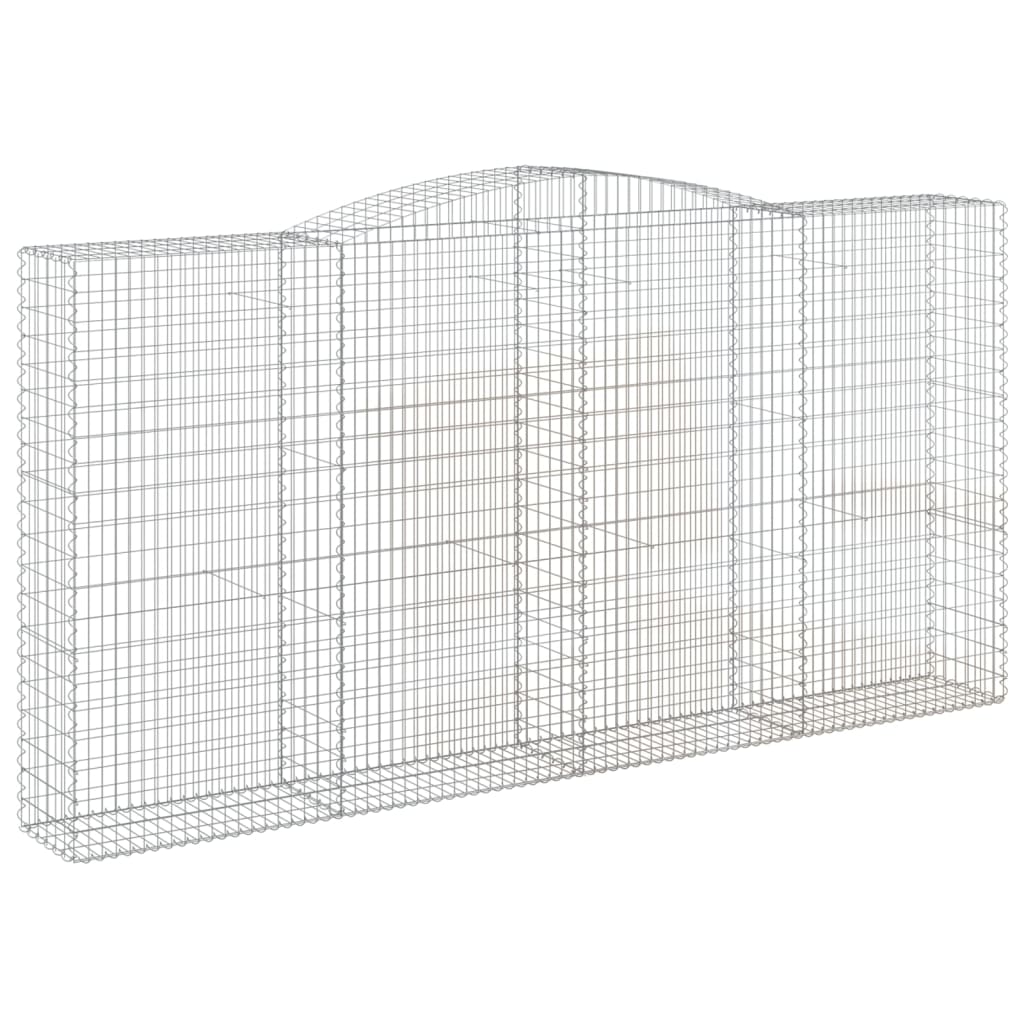 Kaarekujulised gabioonkorvid 6 tk, 400 x 50 x 200/220 cm, raud