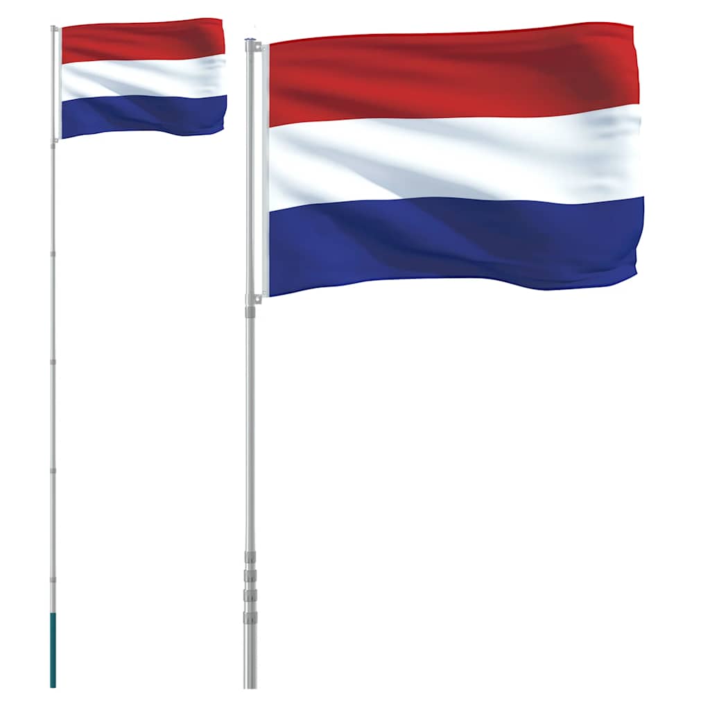 Hollandi lipp ja lipumast, 5,5 m, alumiinium