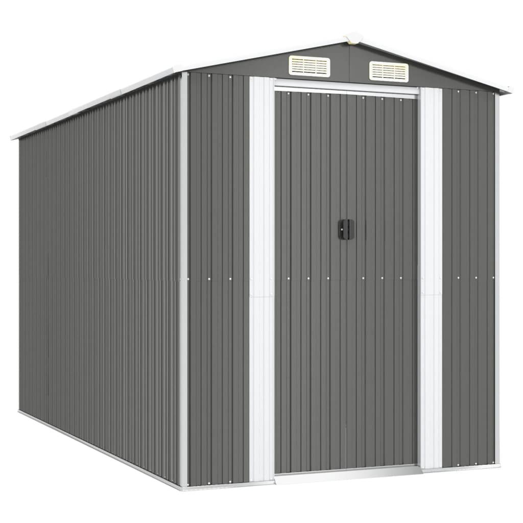 Aiakuur, helehall, 92x357x223 cm, tsingitud teras