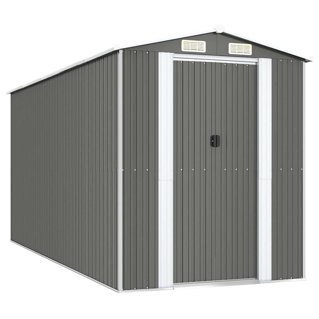 Aiakuur, helehall, 192x440x223 cm, tsingitud teras