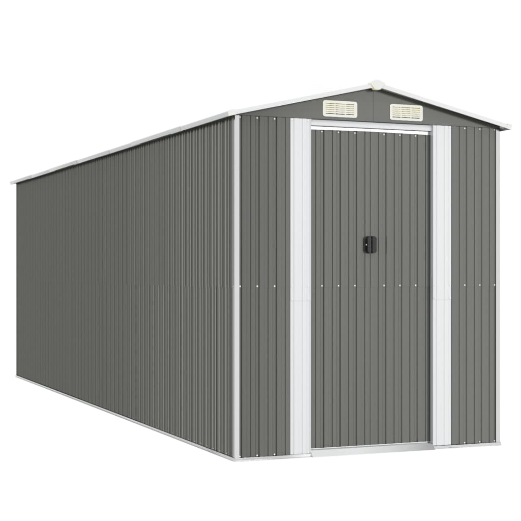 Aiakuur, helehall, 192 x 606 x 223 cm, tsingitud teras