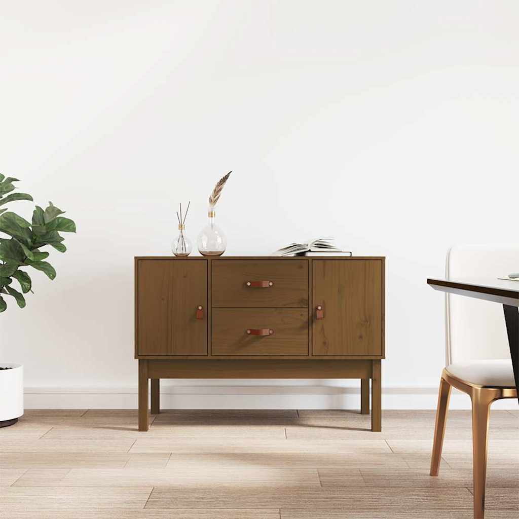 Puhvetkapp, meepruun, 110x40x78 cm, männipuit