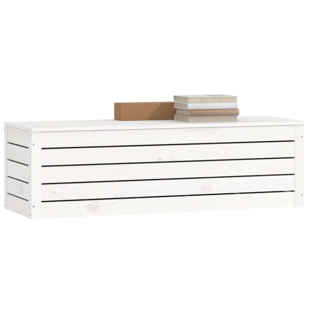 Hoiukast, valge, 109x36,5x33 cm, männipuit