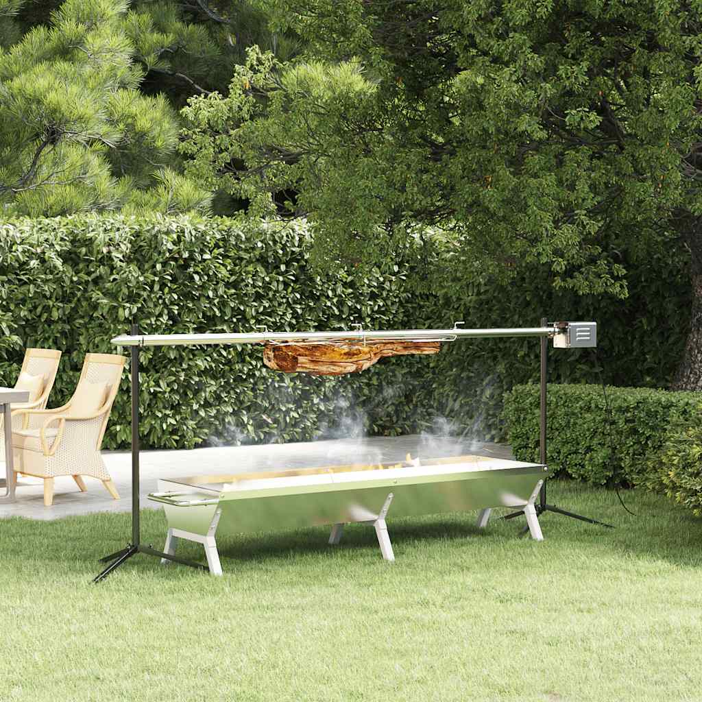 Automaatne grill koos alusega, roostevaba teras