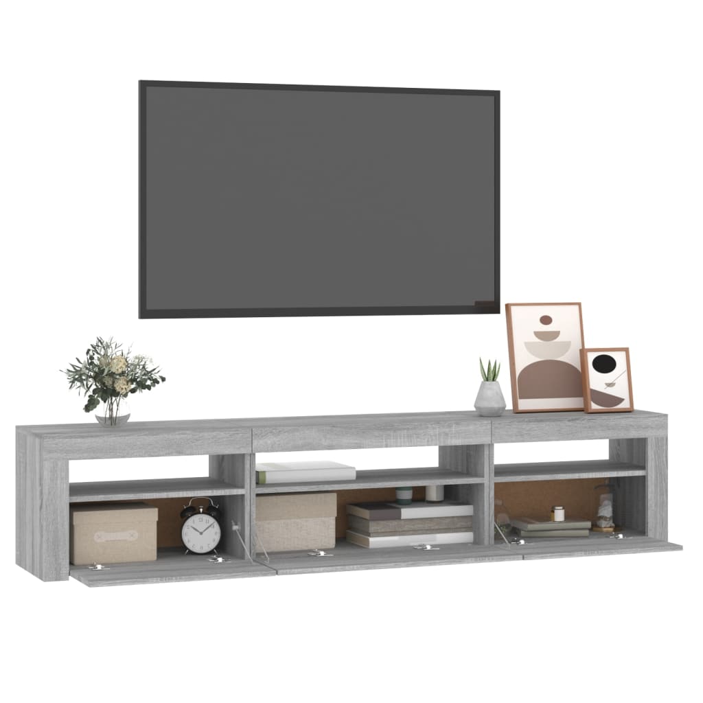 Telerialus LED-tuledega, hall Sonoma , 195x35x40 cm