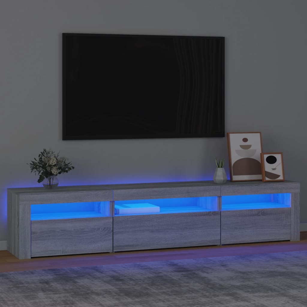 Telerialus LED-tuledega, hall Sonoma , 195x35x40 cm