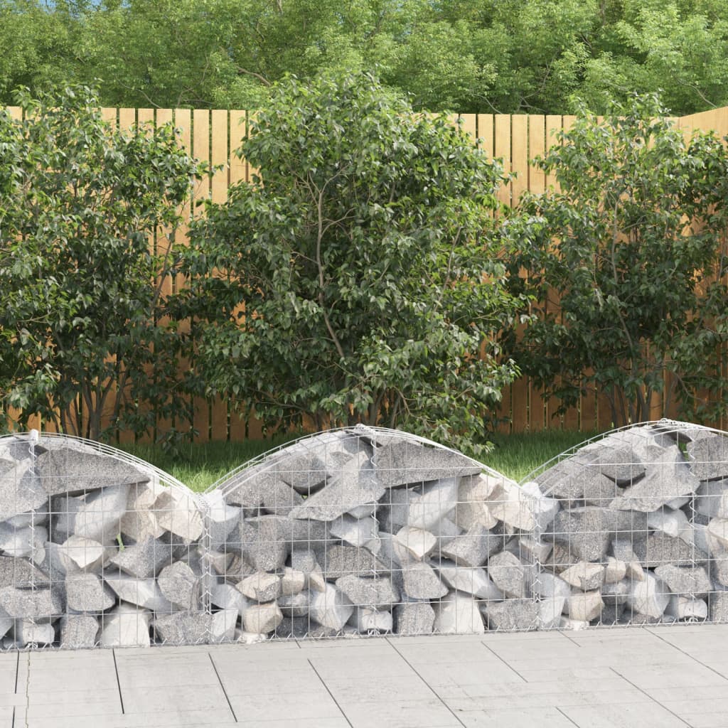 Kaarekujuline gabioonkorv, 100x30x40/60 cm, tsingitud raud