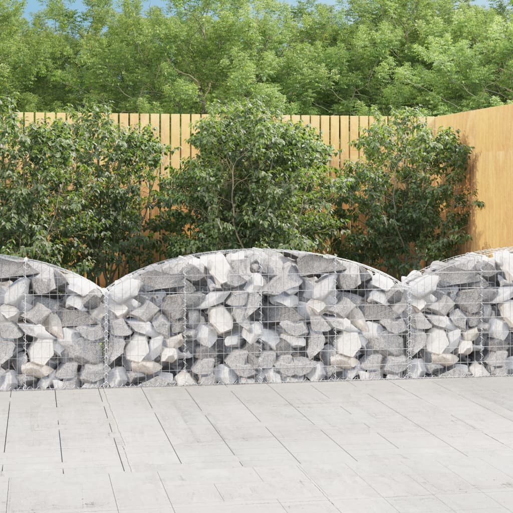 Kaarekujuline gabioonkorv, 200x30x60/80 cm, tsingitud raud