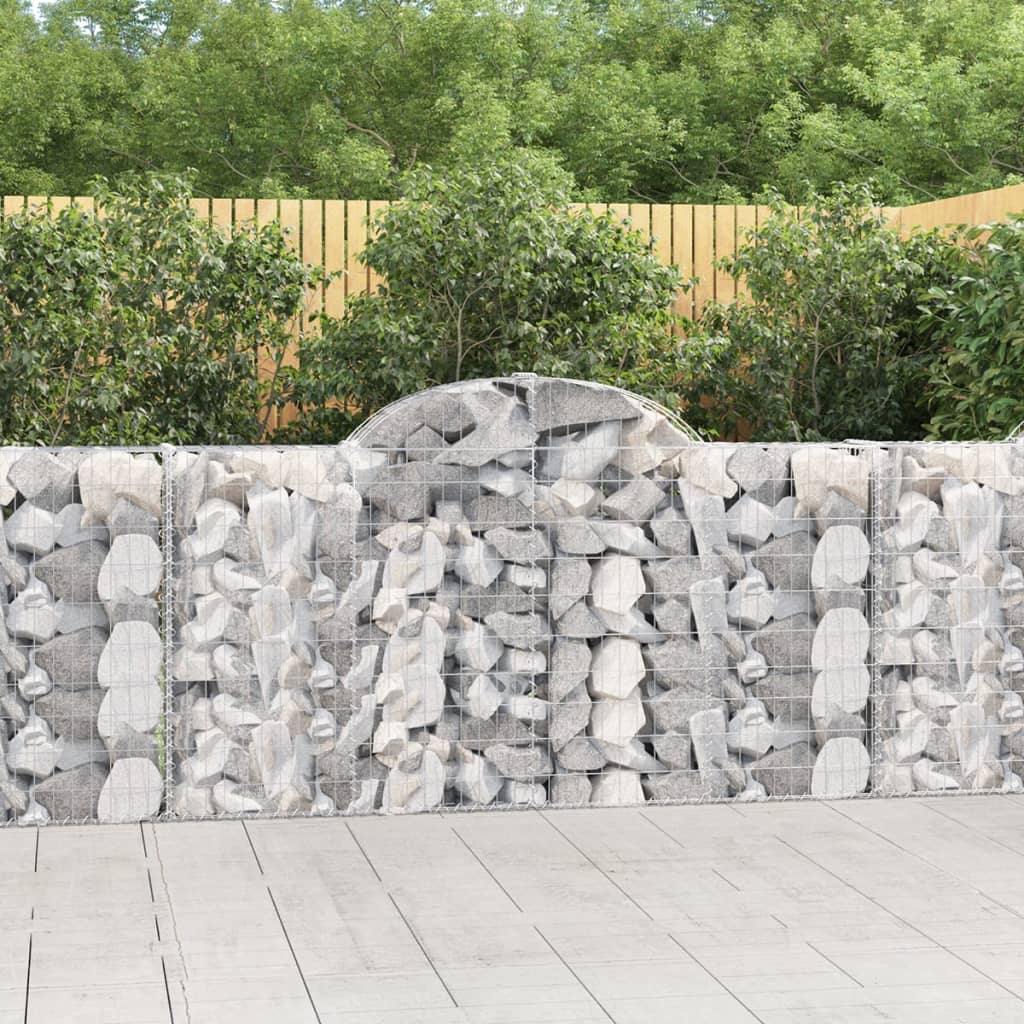 Kaarekujuline gabioonkorv, 200x30x100/120 cm, tsingitud raud