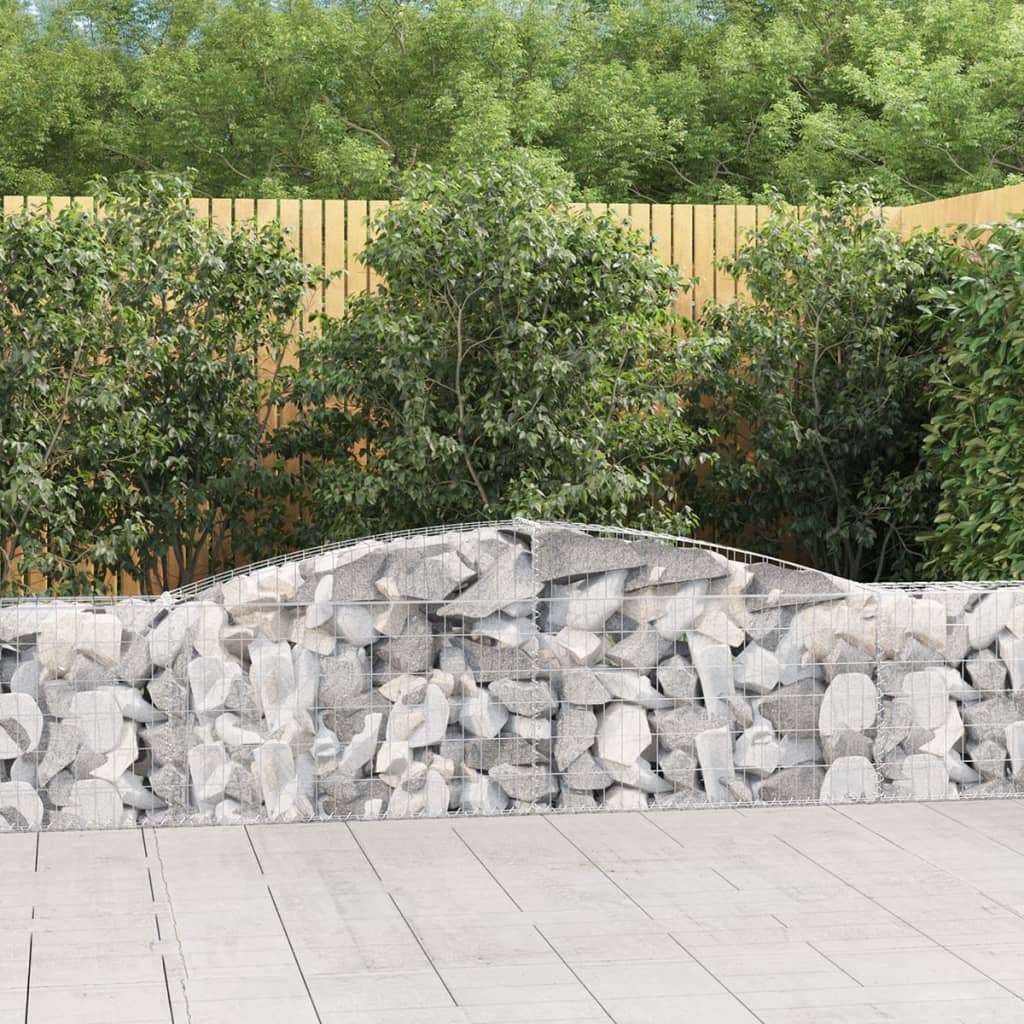 Kaarekujuline gabioonkorv, 400x30x60/80 cm, tsingitud raud