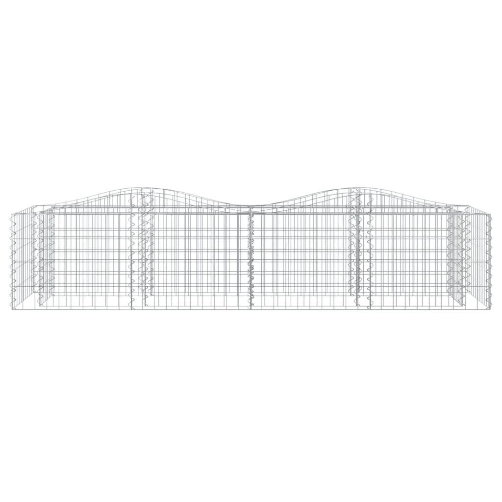 Kaarekujuline gabioon taimelava, 200x50x50 cm, tsingitud raud