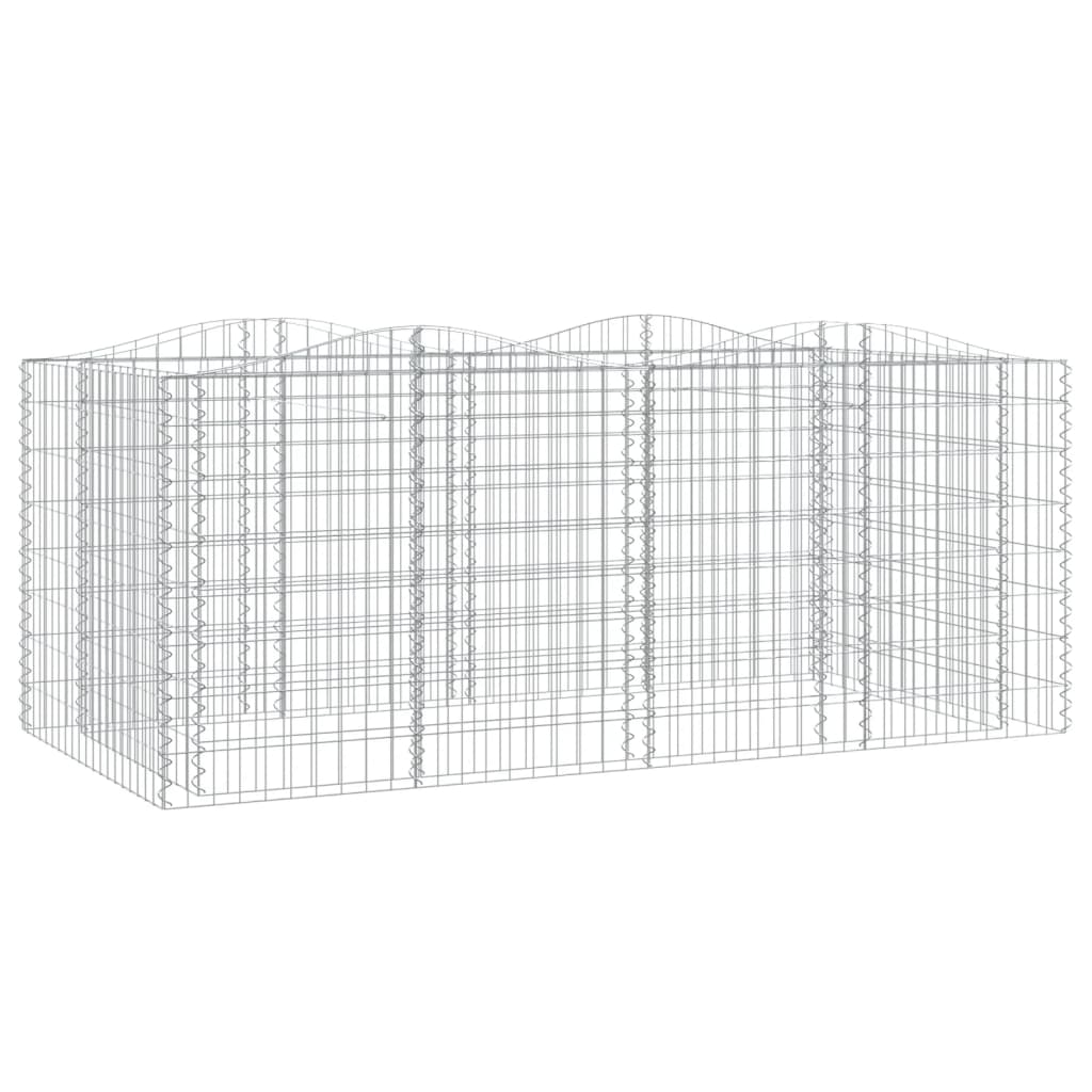 Kaarekujuline gabioon taimelava, 200x100x100 cm, tsingitud raud