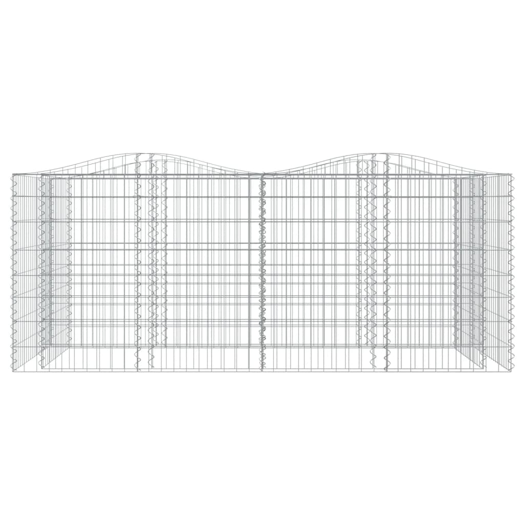 Kaarekujuline gabioon taimelava, 200x100x100 cm, tsingitud raud