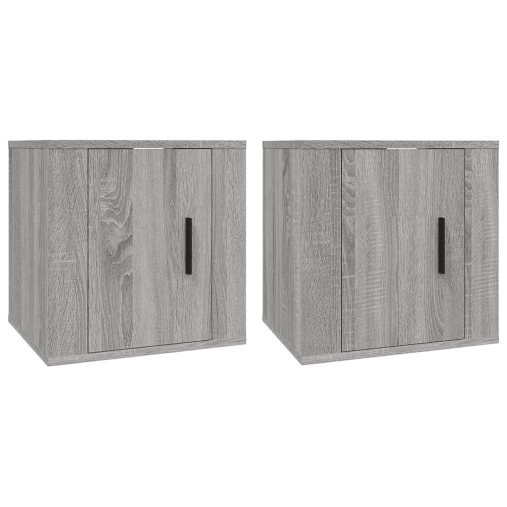 Seina telerikapid, 2 tk, hall Sonoma, 40x34,5x40 cm