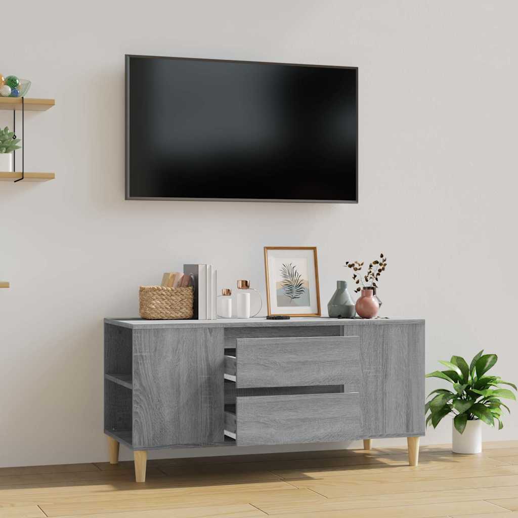 Telerikapp, hall Sonoma tamm,102 x 44,5 x 50 cm, tehispuit