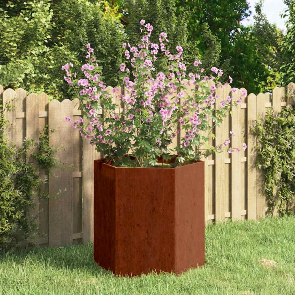 Taimekast, rooste, 40x40x45 cm, Corten teras