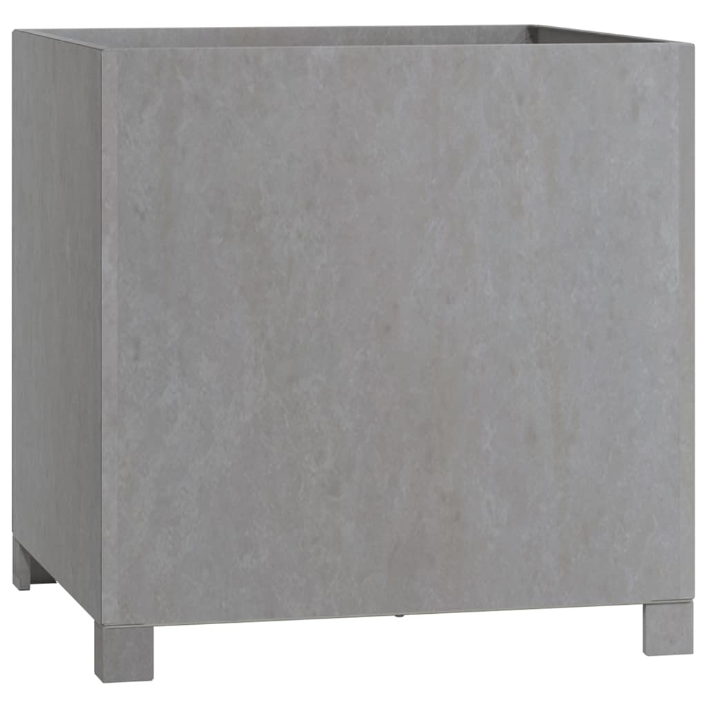 Jalgadega taimekastid, 2 tk, rooste, 50x50x50 cm, Corten teras