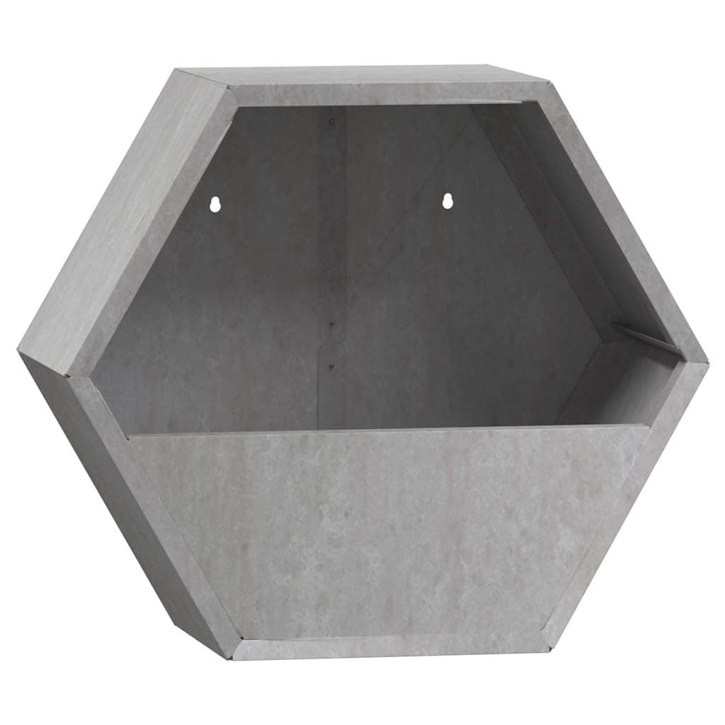 Seina taimekastid 2 tk, rooste, Corten teras, 30x10x25 cm
