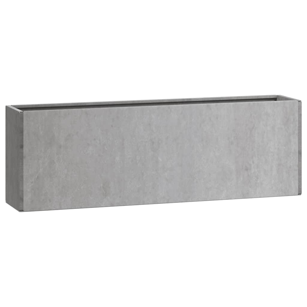 Seina taimekastid 2 tk, roostes, Corteni teras, 53x10x17 cm