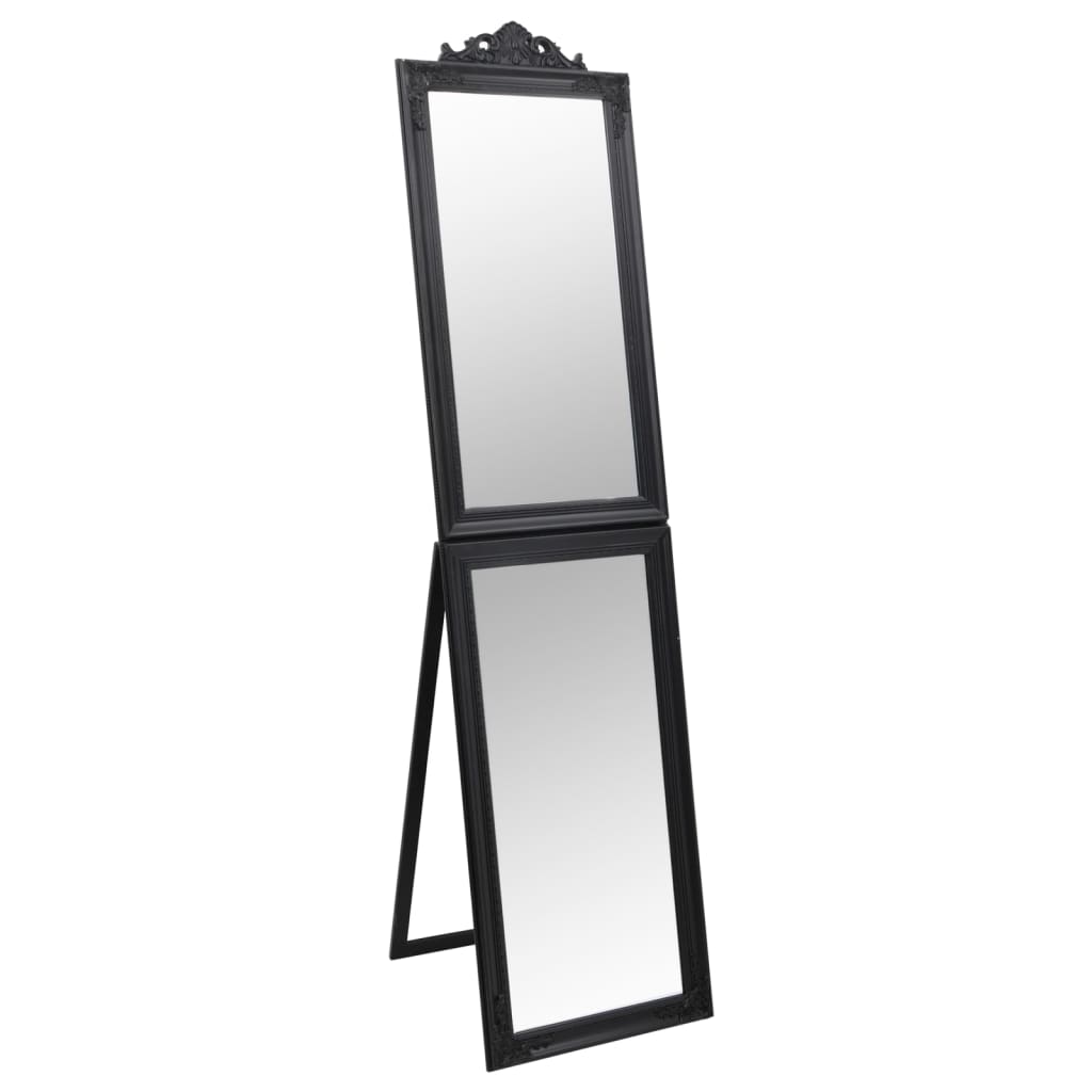 Eraldiseisev peegel, must, 45x180 cm