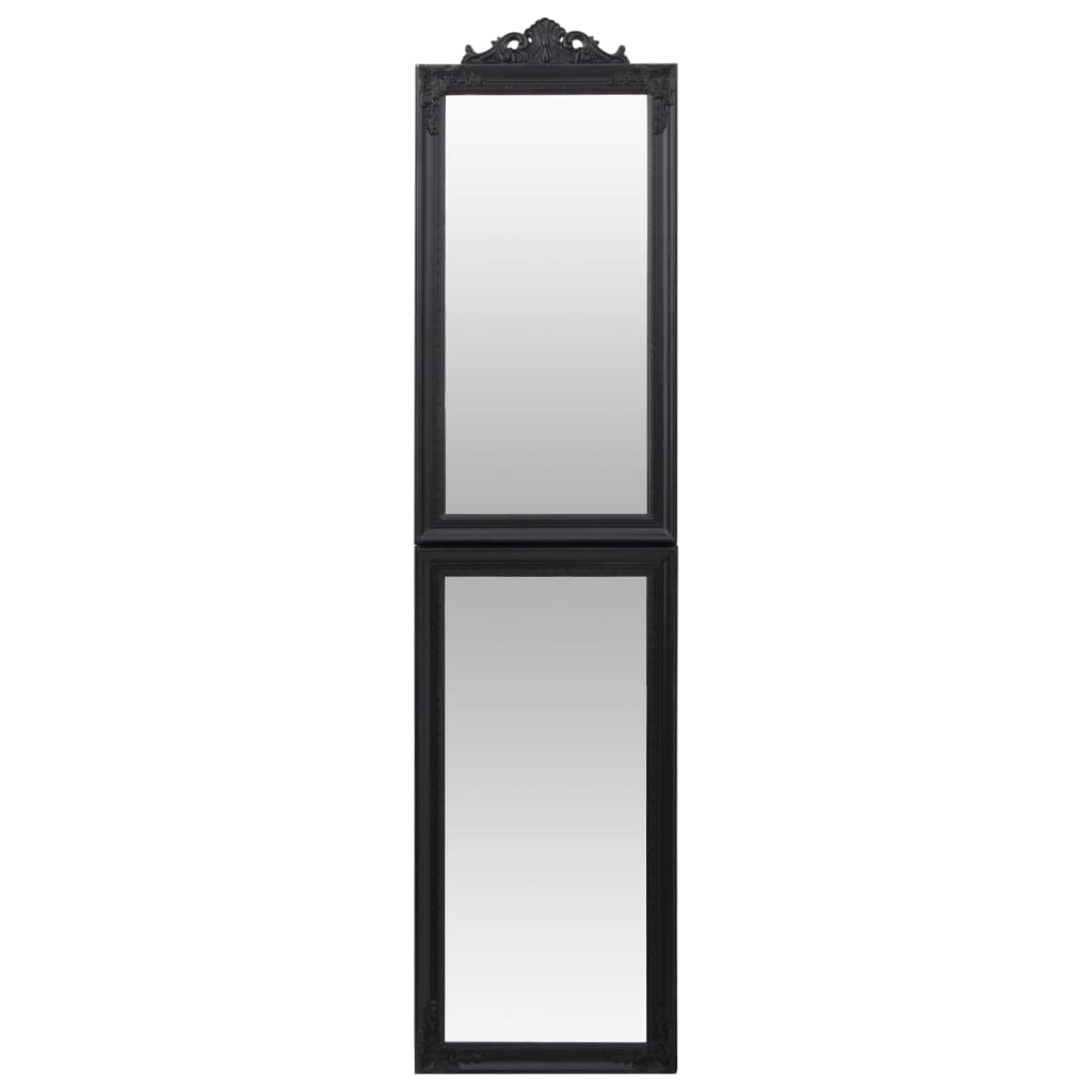 Eraldiseisev peegel, must, 45x180 cm