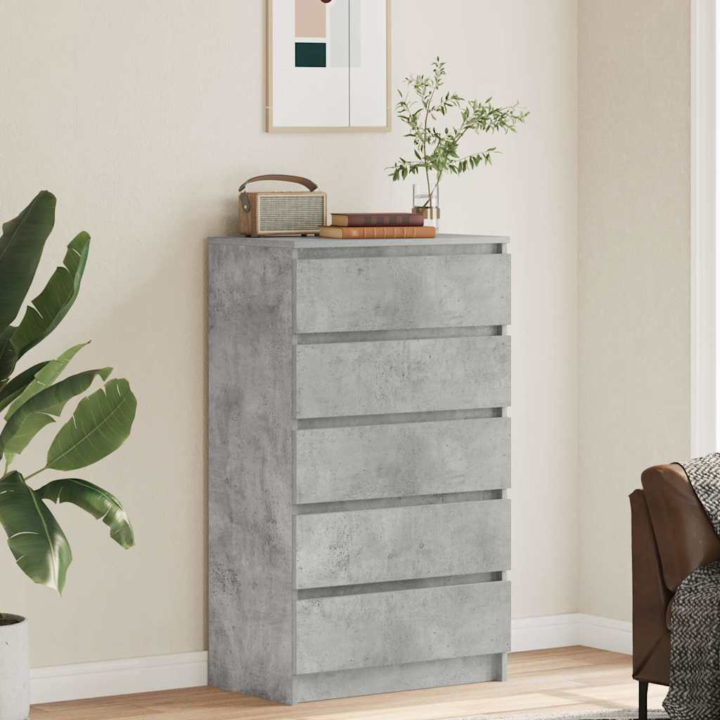 Kummut, betoonhall, 60 x 36 x 103 cm, tehispuit