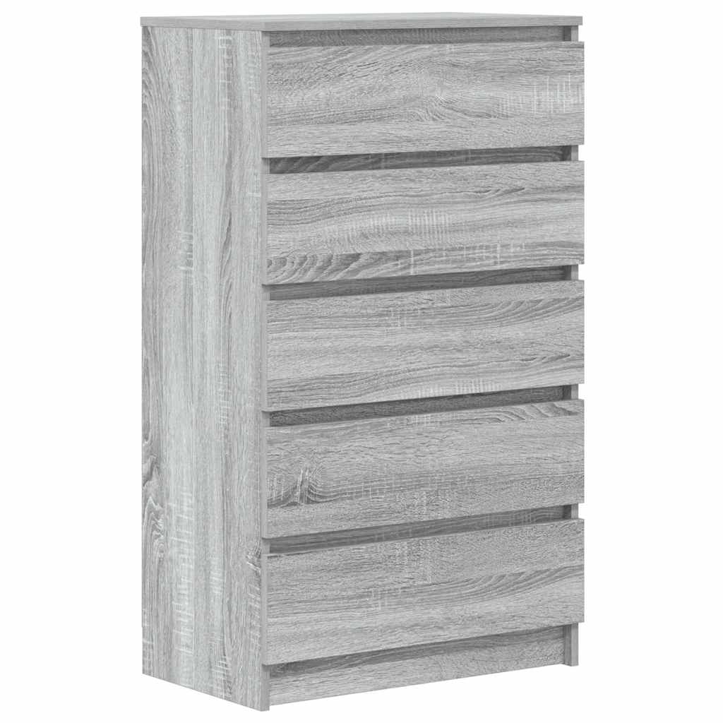 Kummut, hall Sonoma tamm, 60 x 36 x 103 cm, tehispuit