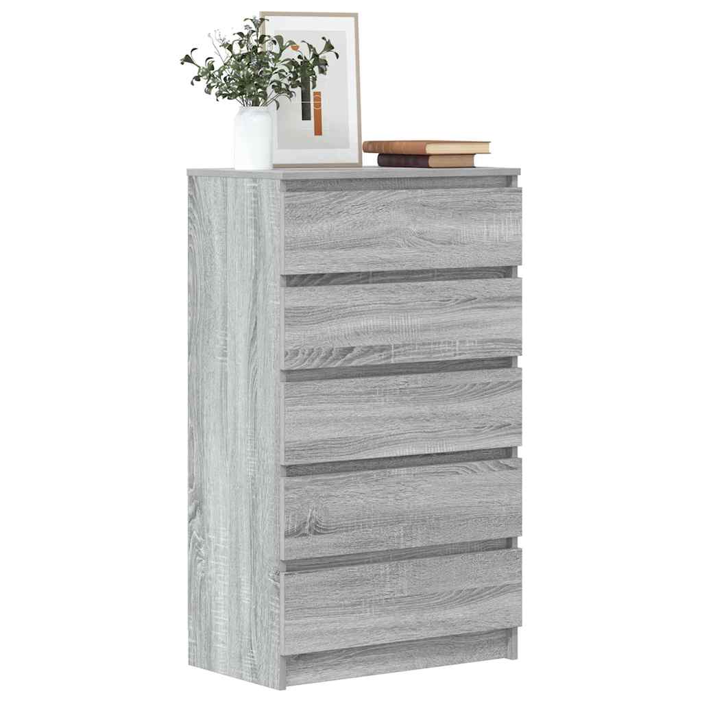 Kummut, hall Sonoma tamm, 60 x 36 x 103 cm, tehispuit