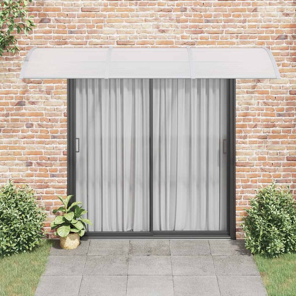 Ukse varikatus, hall, 300 x 75 cm, polükarbonaat