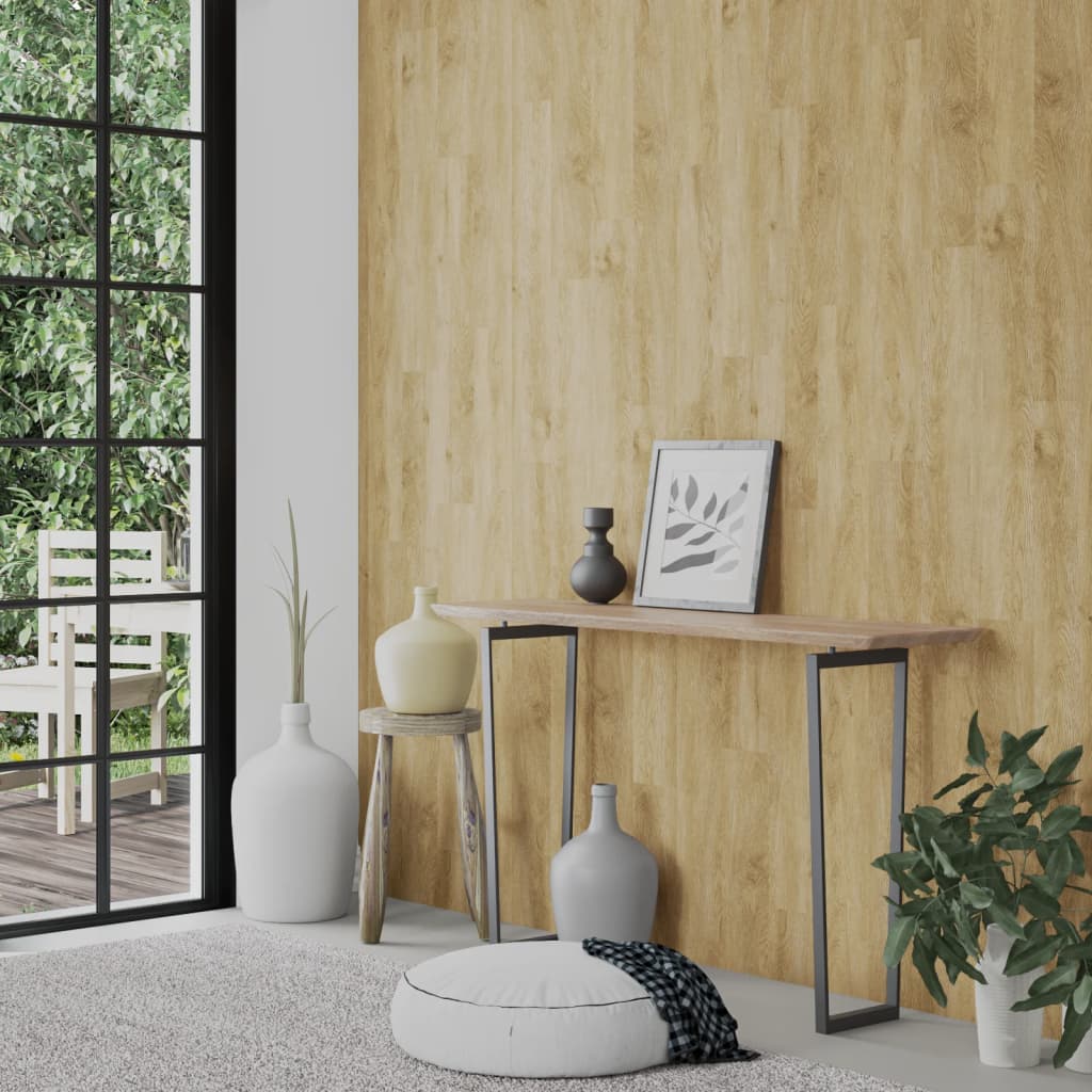 Seinapaneelid, puidu välimusega, pruun, PVC 2,06 m²